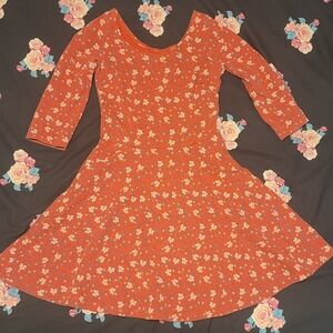 Hollister Floral Red Dress